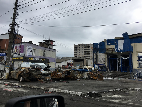 A trip with humanitarian aid for residents of Borodyanka, Halinky - photo