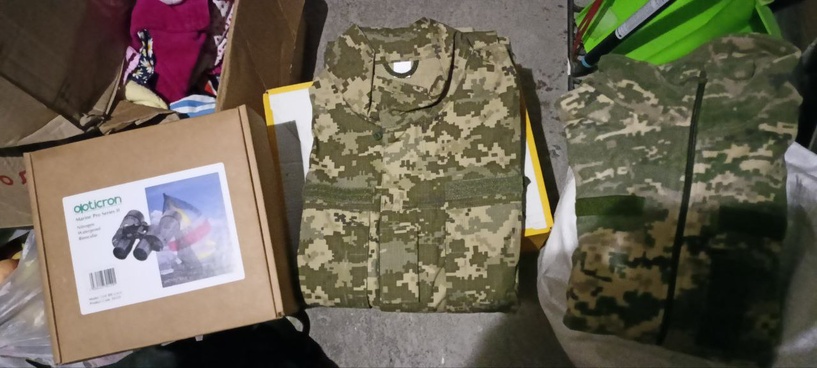 Assistance to the military from the A7107 military unit - photo